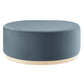 Modway Tilden Large 38" Round Performance Velvet Upholstered Ottoman FredCo