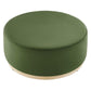 Modway Tilden Large 38" Round Performance Velvet Upholstered Ottoman FredCo