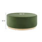 Modway Tilden Large 38" Round Performance Velvet Upholstered Ottoman FredCo