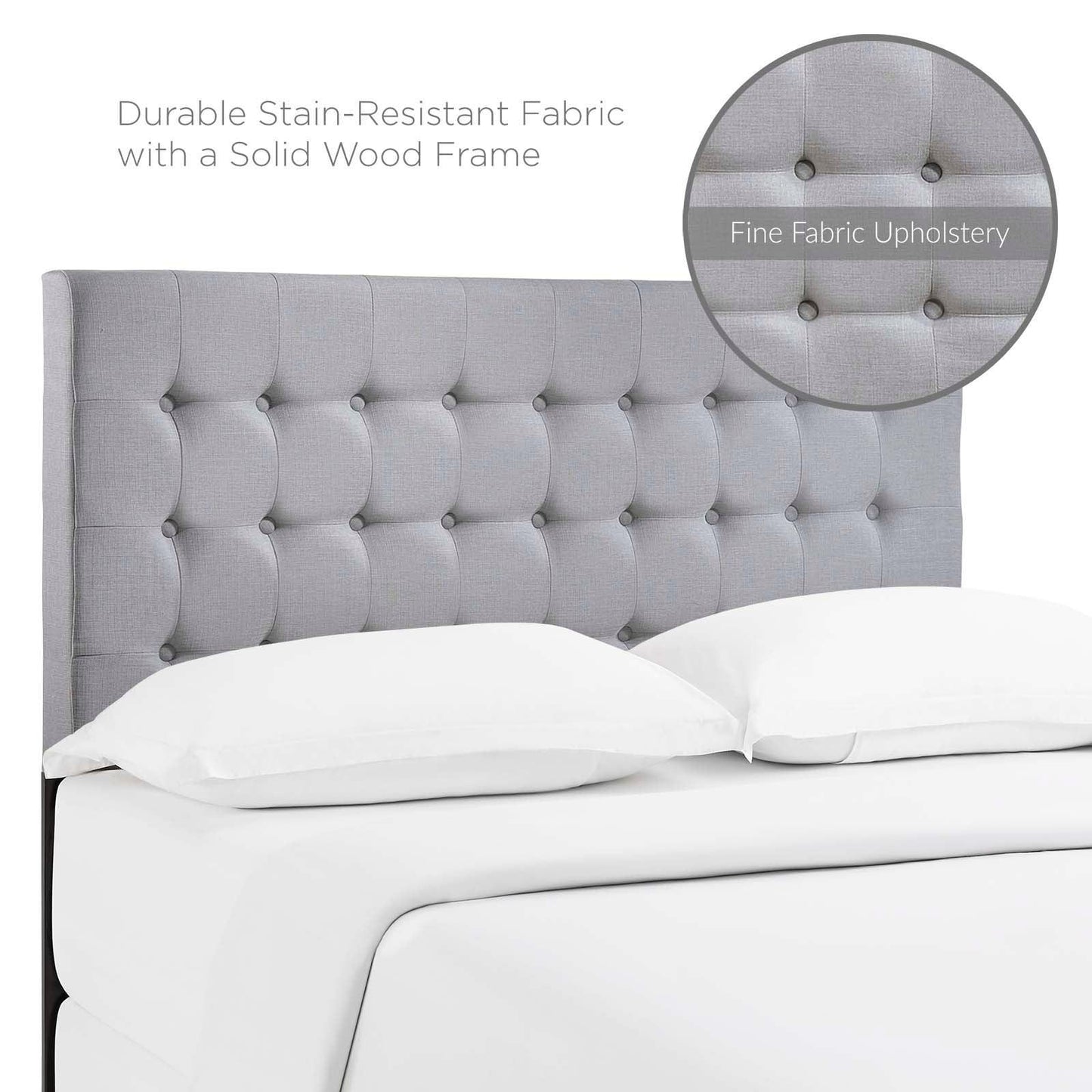 Modway Tinble Queen Upholstered Fabric Headboard FredCo
