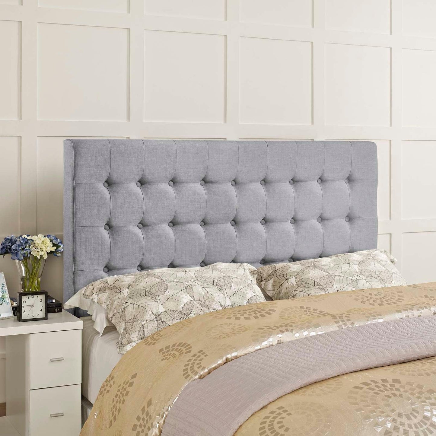 Modway Tinble Queen Upholstered Fabric Headboard FredCo