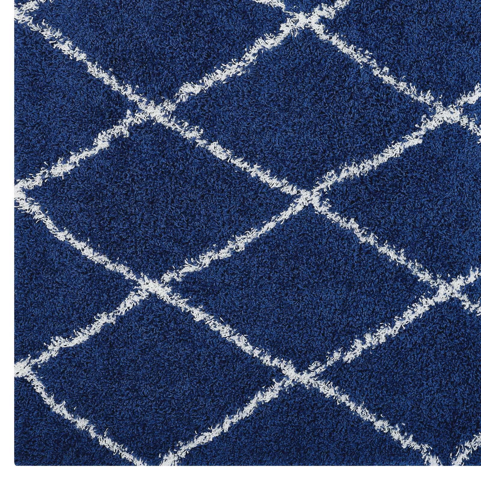Modway Toryn Diamond Lattice Shag Area Rug FredCo
