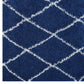 Modway Toryn Diamond Lattice Shag Area Rug FredCo