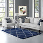 Modway Toryn Diamond Lattice Shag Area Rug FredCo