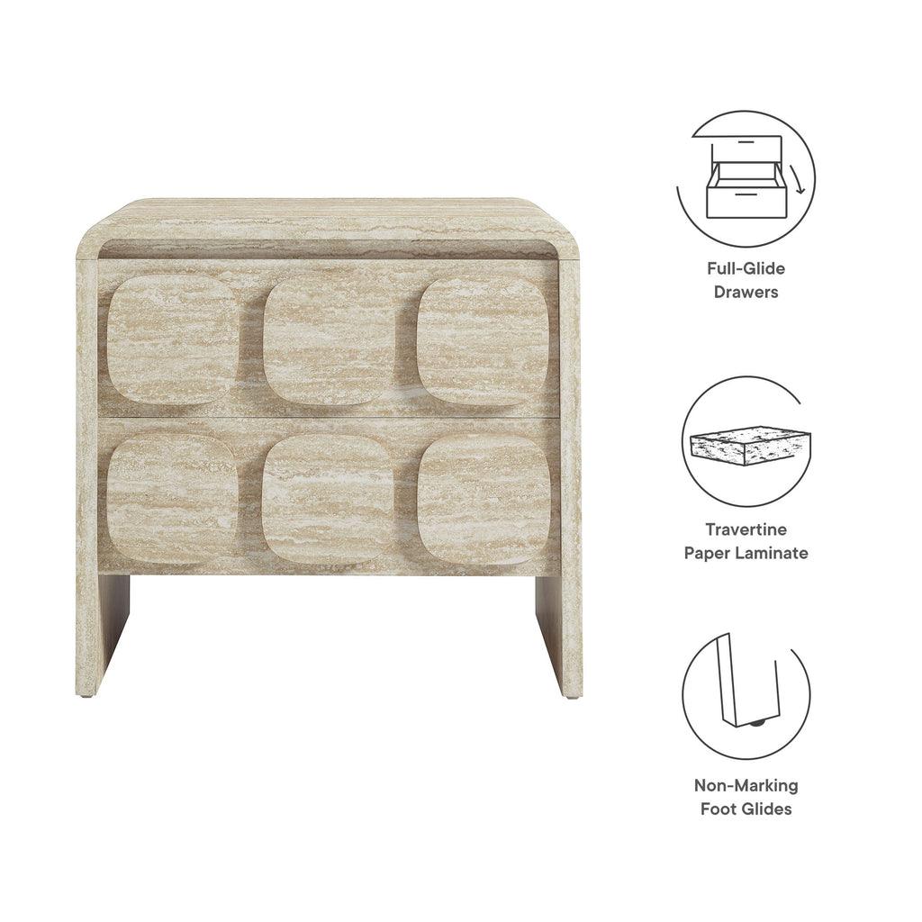 Modway Toscana 2-Drawer Nightstand FredCo