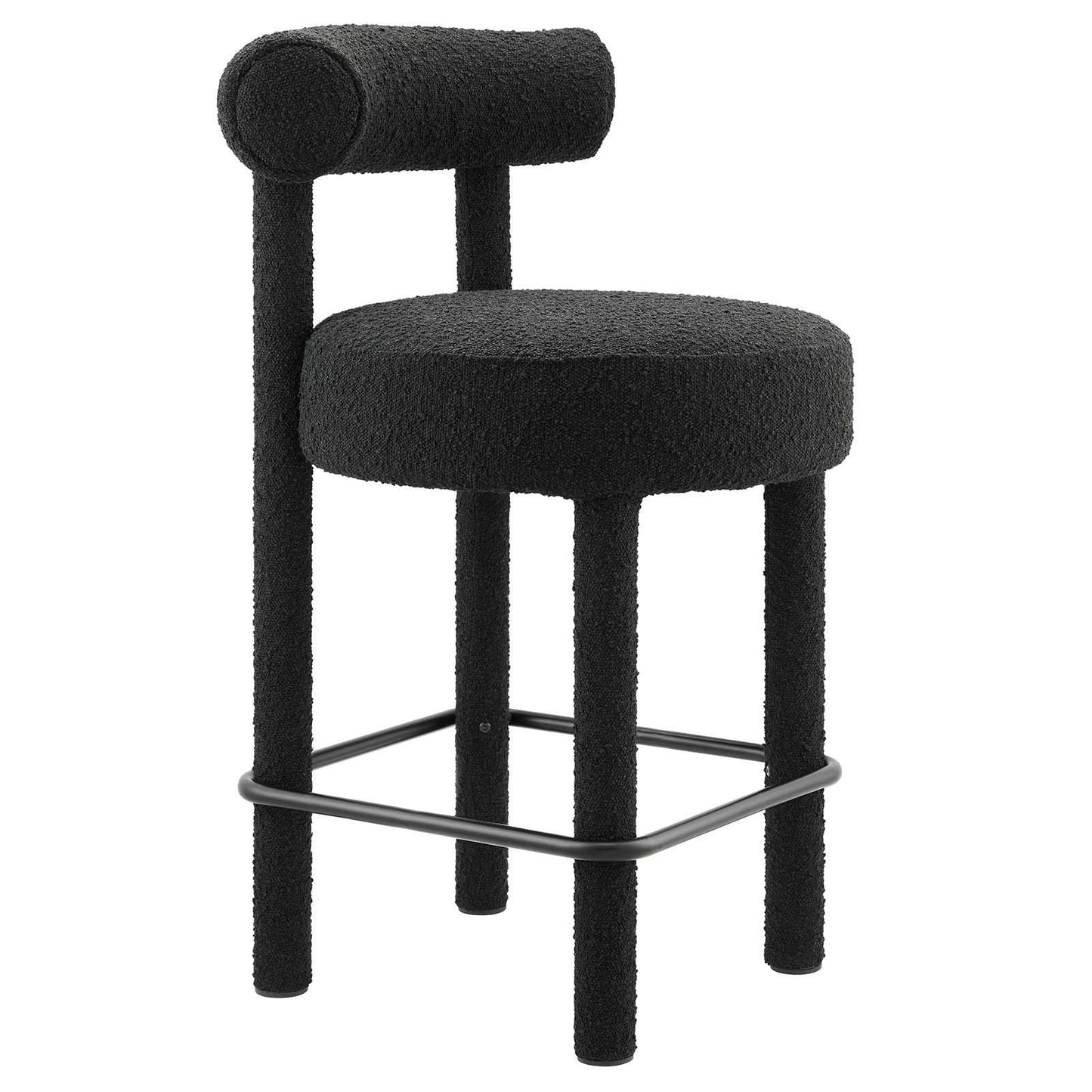Modway Toulouse Boucle Fabric Counter Stool FredCo