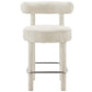 Modway Toulouse Boucle Fabric Counter Stool - Set of 2 FredCo
