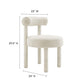 Modway Toulouse Boucle Fabric Dining Chair FredCo