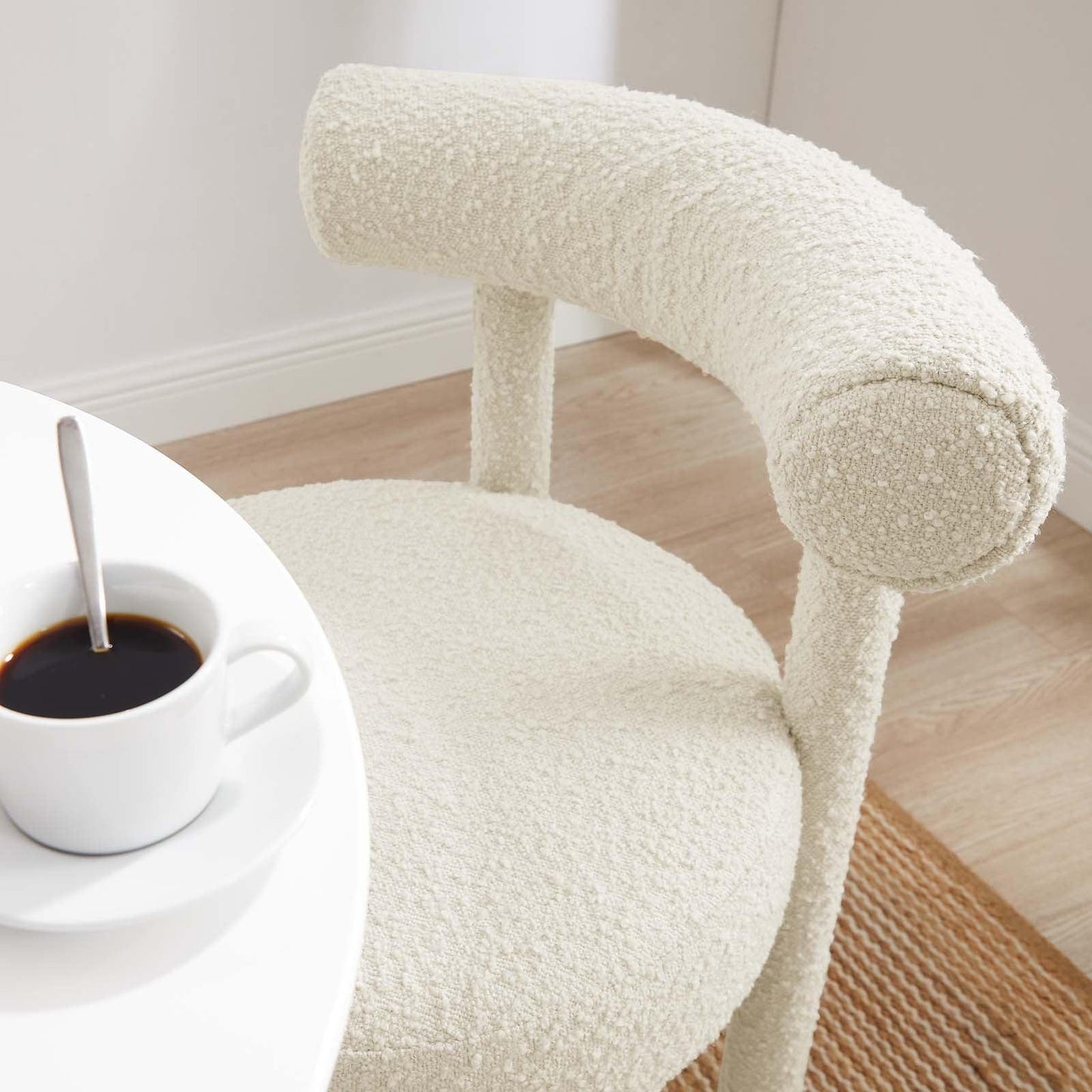 Modway Toulouse Boucle Fabric Dining Chair FredCo