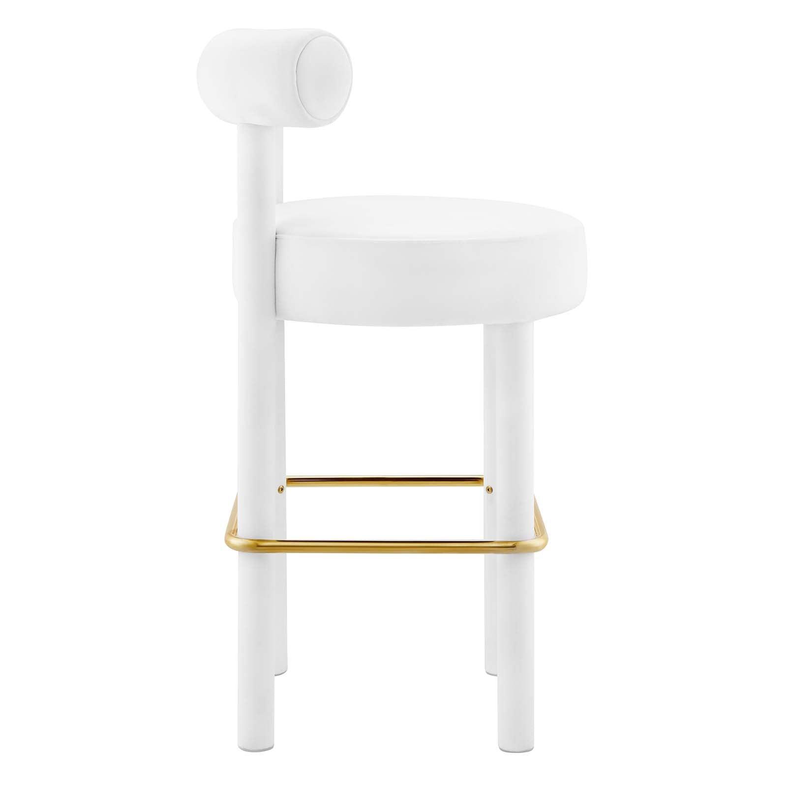 Modway Toulouse Performance Velvet Bar Stool FredCo