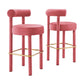 Modway Toulouse Performance Velvet Bar Stool - Set of 2 FredCo