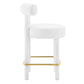Modway Toulouse Performance Velvet Counter Stool FredCo