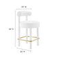 Modway Toulouse Performance Velvet Counter Stool FredCo