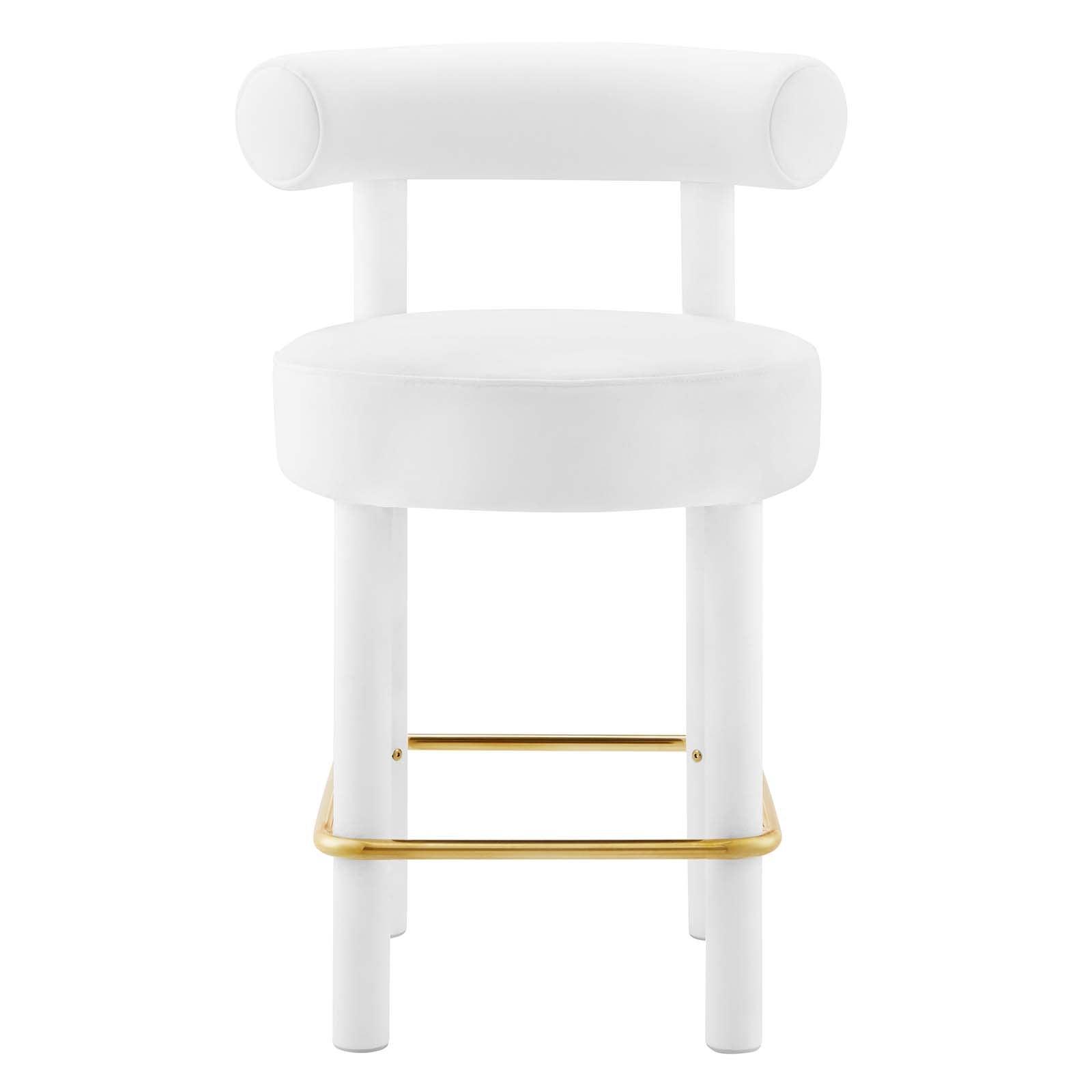 Modway Toulouse Performance Velvet Counter Stool FredCo