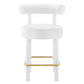 Modway Toulouse Performance Velvet Counter Stool FredCo