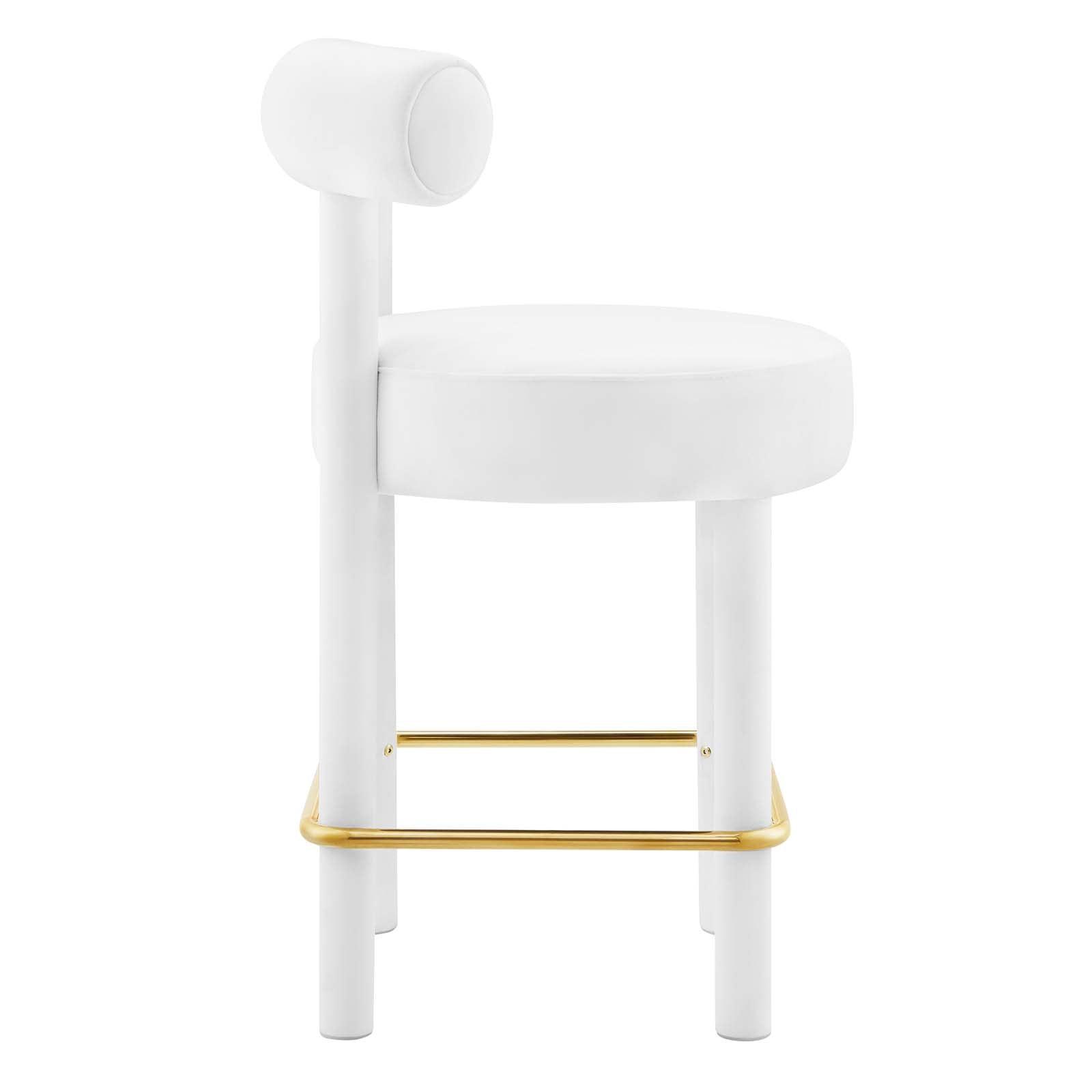 Modway Toulouse Performance Velvet Counter Stool - Set of 2 FredCo