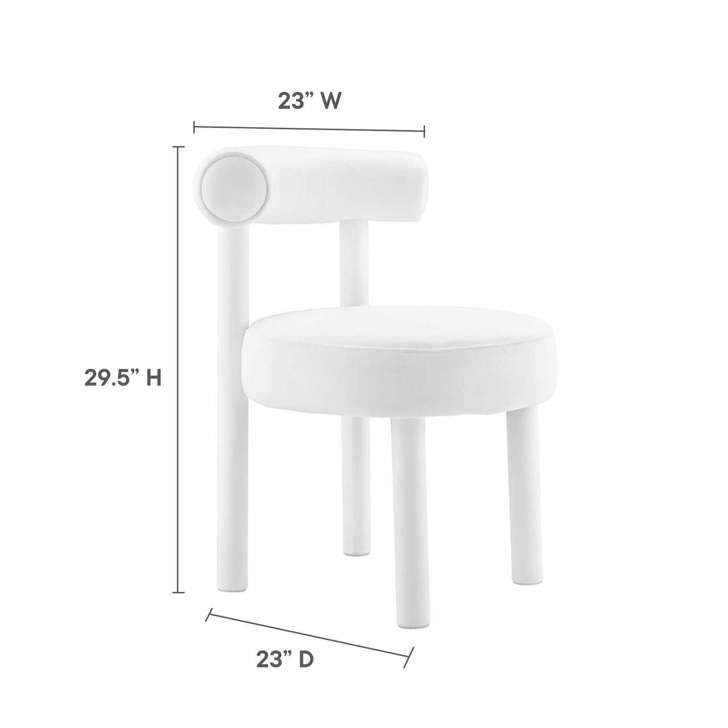 Modway Toulouse Performance Velvet Dining Chair FredCo