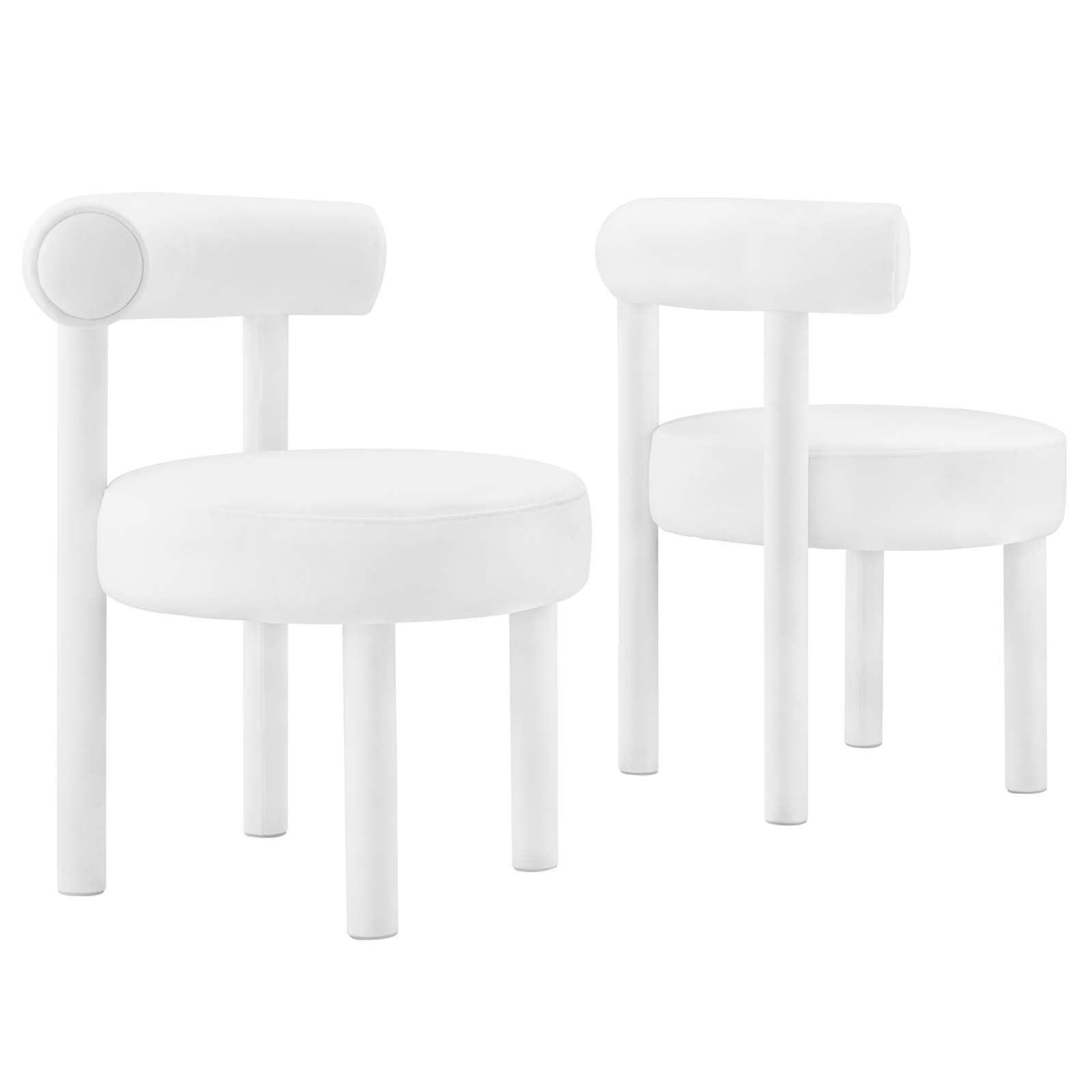 Modway Toulouse Performance Velvet Dining Chair - Set of 2 FredCo