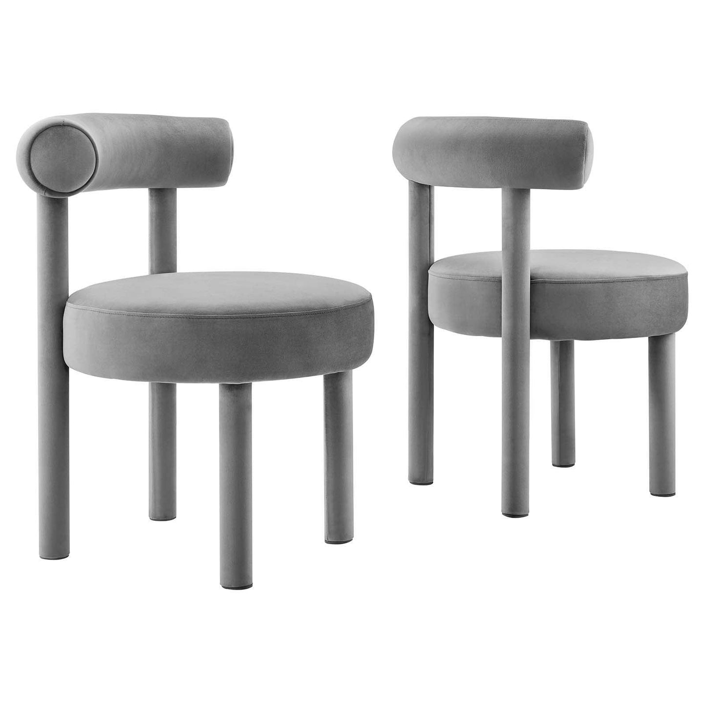Modway Toulouse Performance Velvet Dining Chair - Set of 2 FredCo