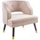 Modway Traipse Button Tufted Open Back Performance Velvet Armchair FredCo