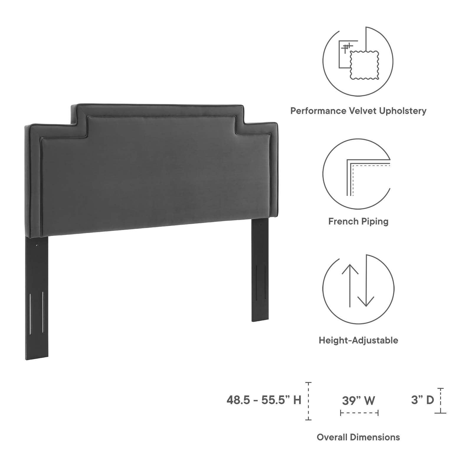 Modway Transfix Performance Velvet Twin Headboard FredCo