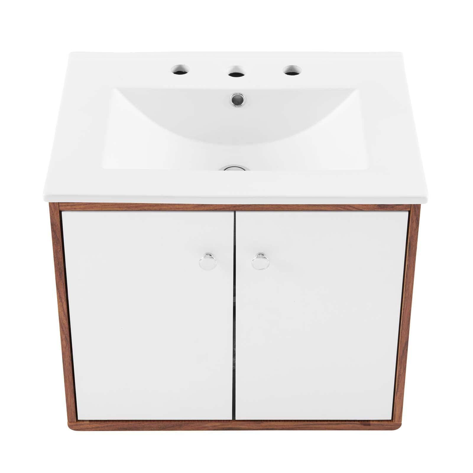 Modway Transmit 24" Wall-Mount Bathroom Vanity FredCo