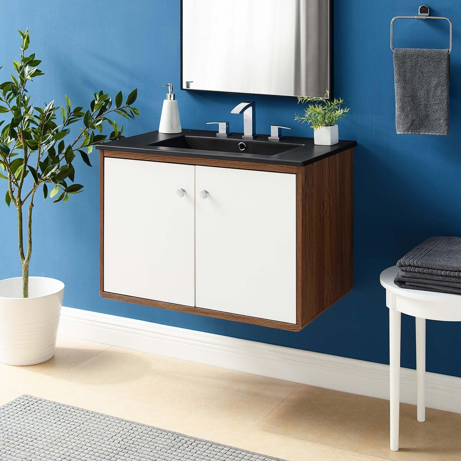 Modway Transmit 30" Wall-Mount Bathroom Vanity FredCo