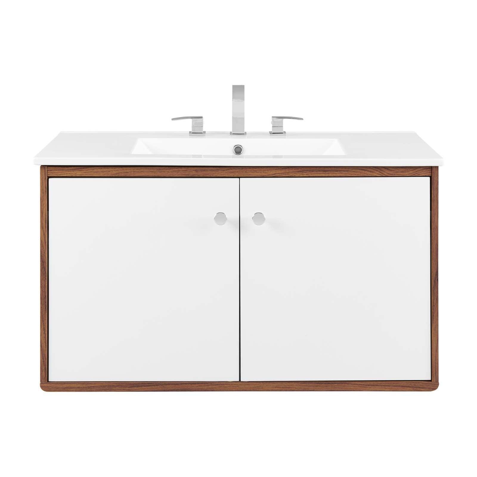 Modway Transmit 36" Wall-Mount Bathroom Vanity FredCo
