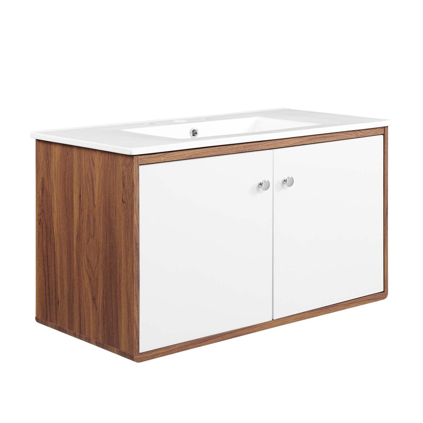 Modway Transmit 36" Wall-Mount Bathroom Vanity FredCo