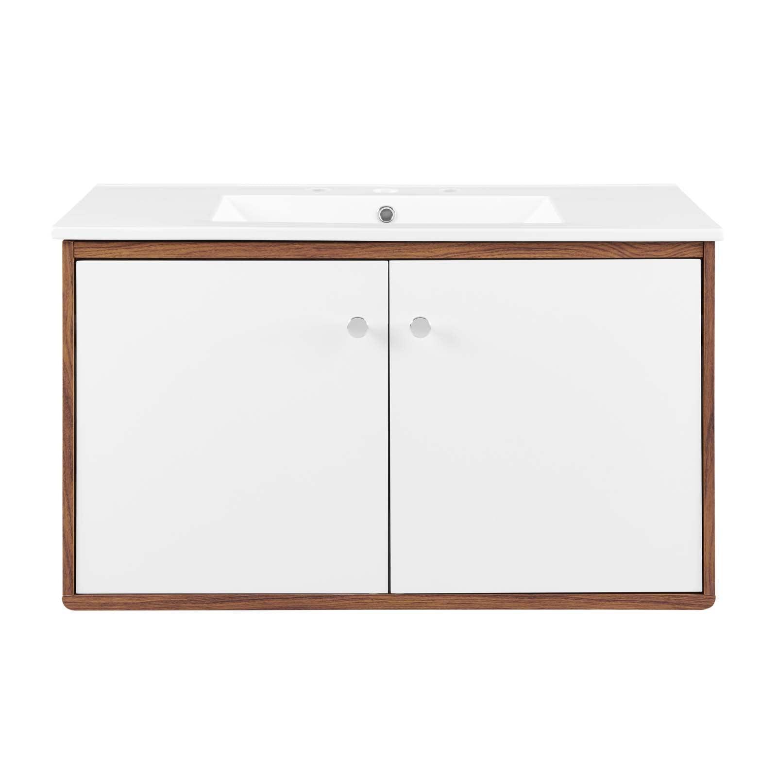 Modway Transmit 36" Wall-Mount Bathroom Vanity FredCo