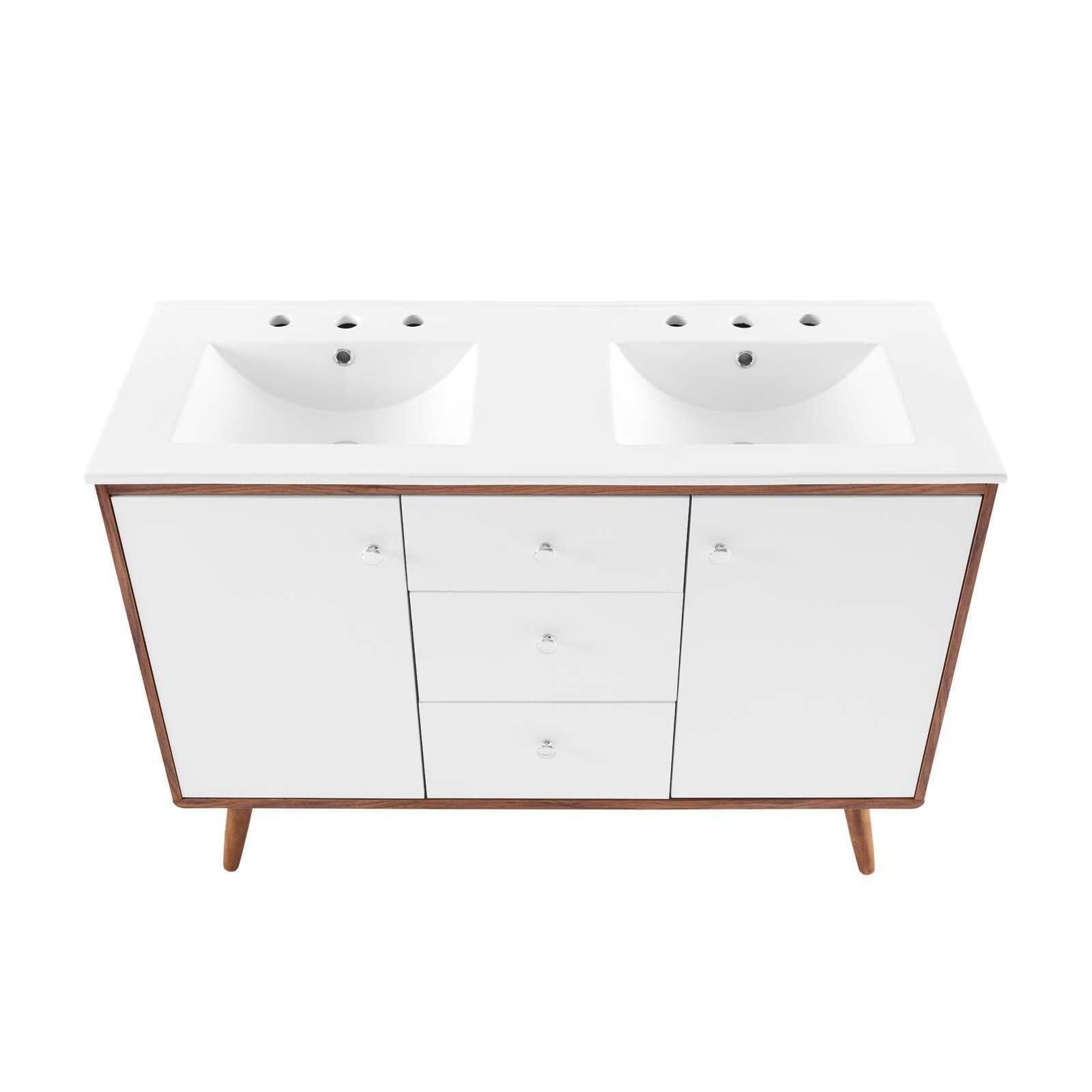 Modway Transmit 48" Double Sink Bathroom Vanity FredCo