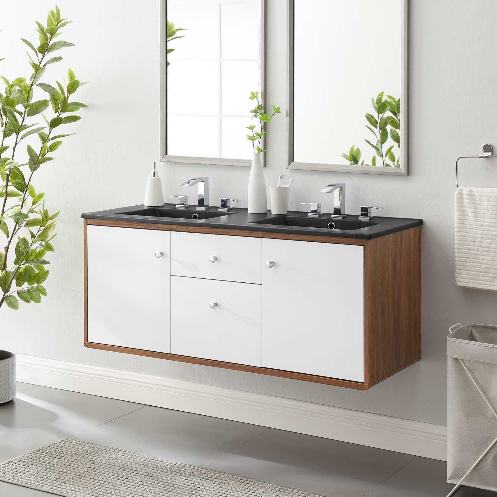 Modway Transmit 48" Wall-Mount Bathroom Vanity FredCo