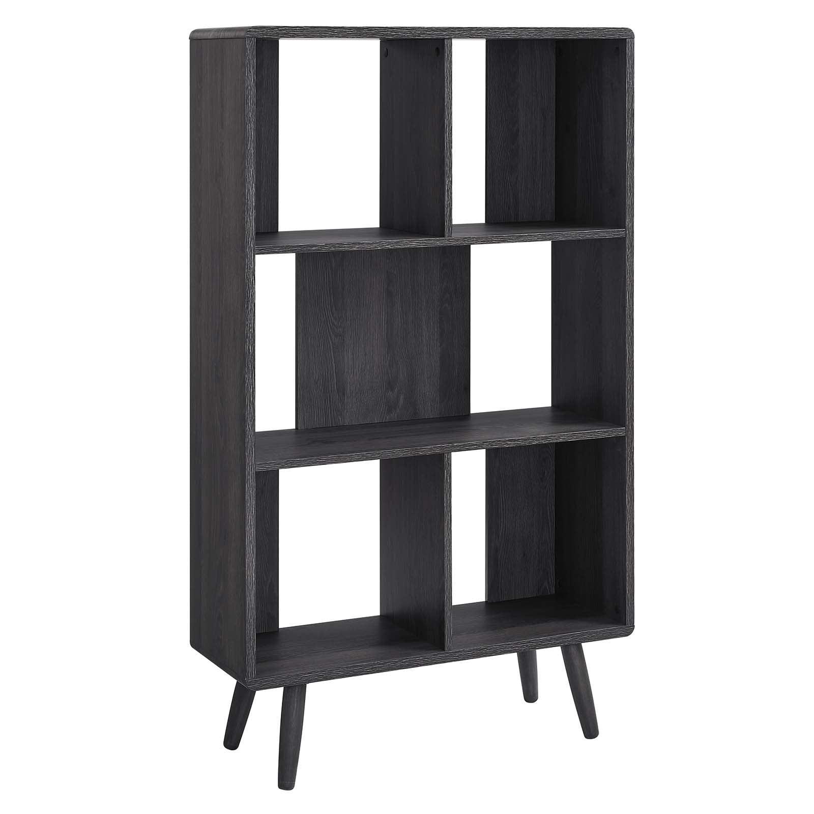 Modway Transmit 5 Shelf Wood Grain Bookcase, EEI-5743 FredCo