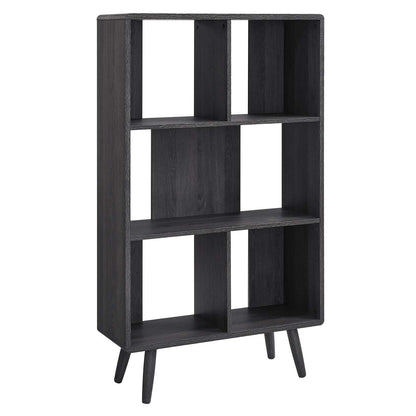 Modway Transmit 5 Shelf Wood Grain Bookcase, EEI-5743 FredCo