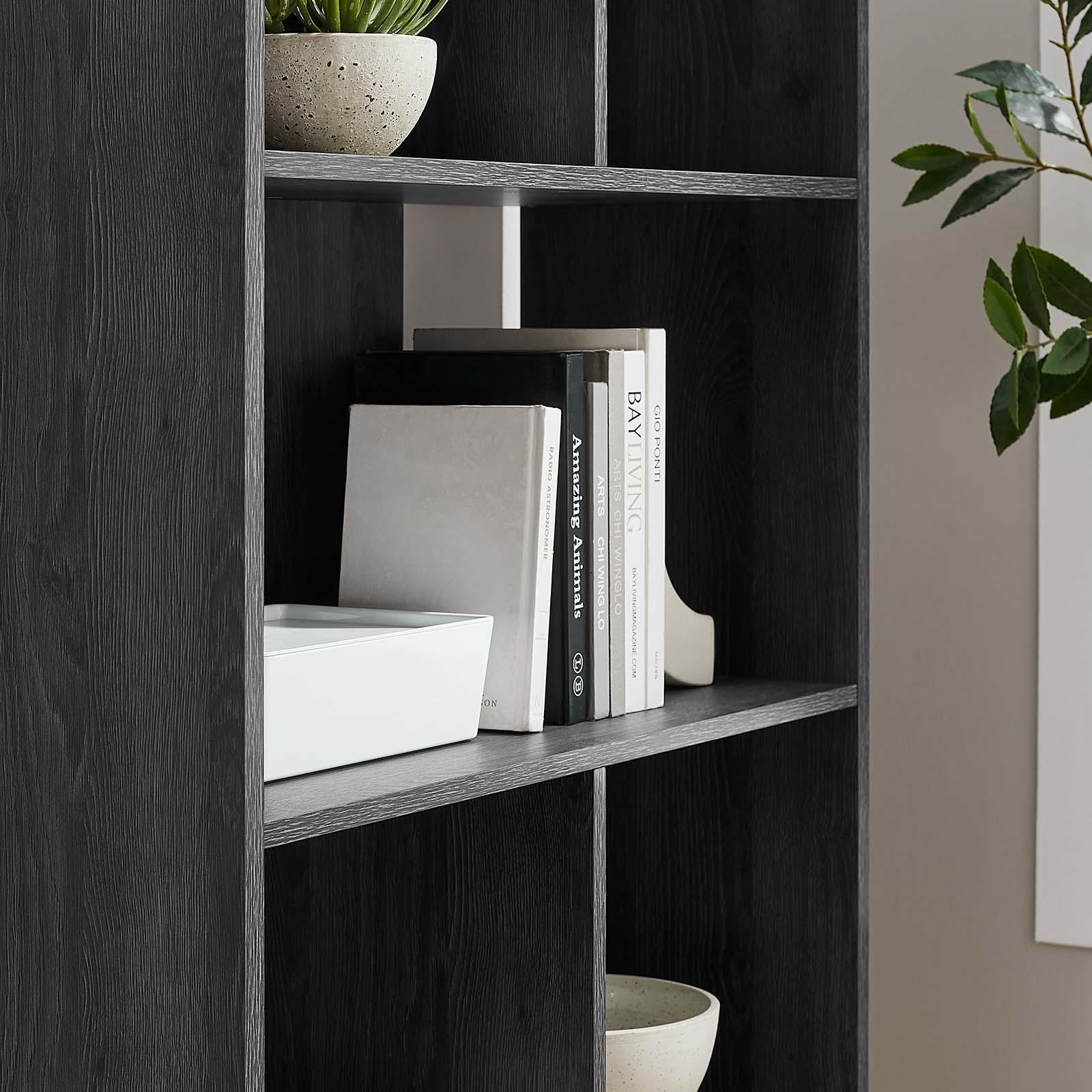 Modway Transmit 5 Shelf Wood Grain Bookcase, EEI-5743 FredCo