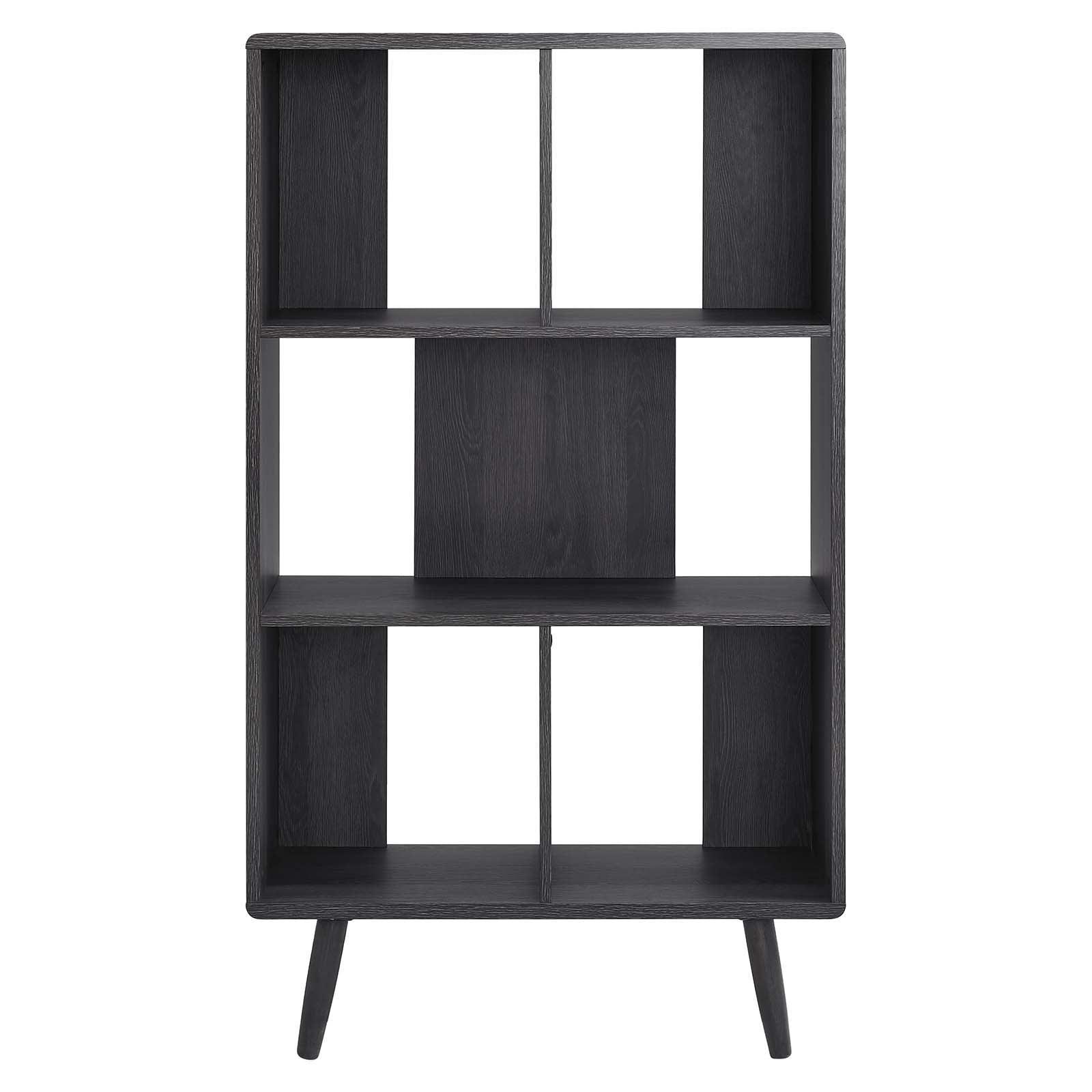 Modway Transmit 5 Shelf Wood Grain Bookcase, EEI-5743 FredCo