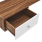 Modway Transmit 55" Wall Mount Corner Wood Office Desk FredCo