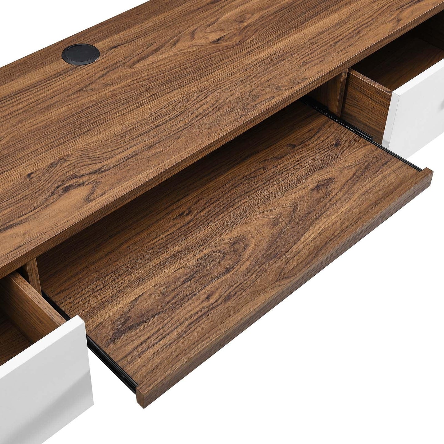 Modway Transmit 60" Wall Mount Wood Office Desk FredCo