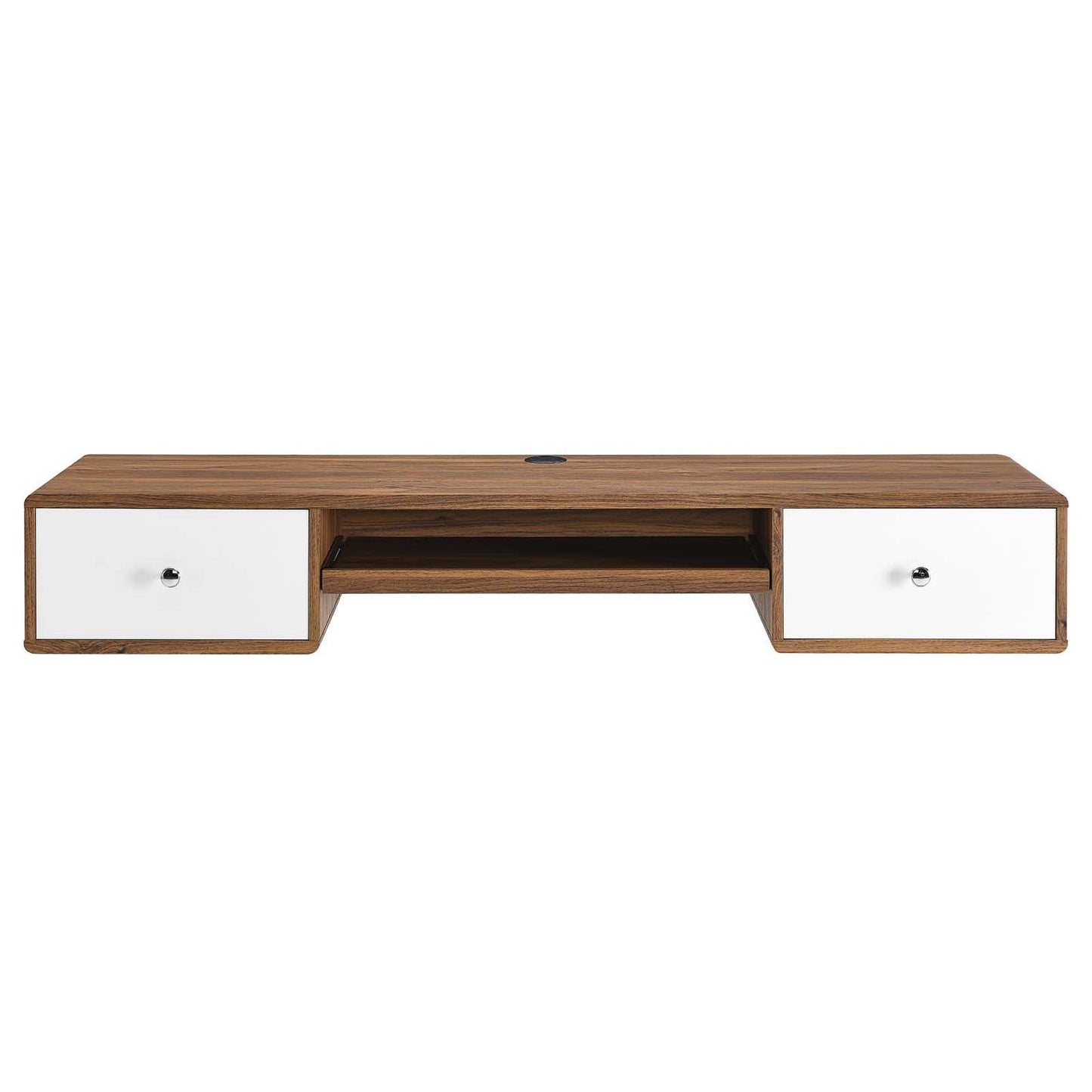 Modway Transmit 60" Wall Mount Wood Office Desk FredCo