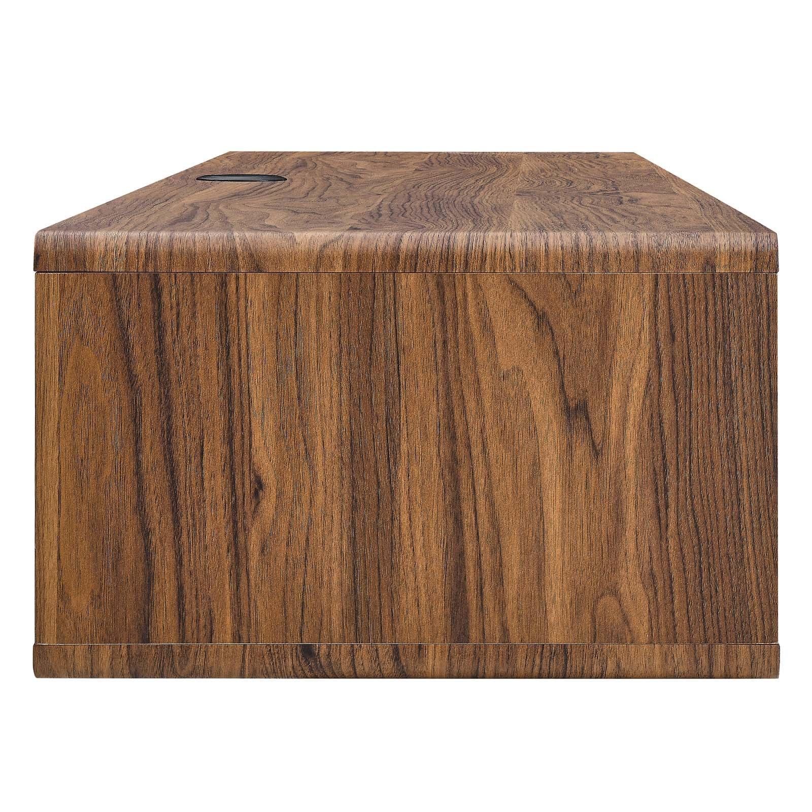 Modway Transmit 60" Wall Mount Wood Office Desk FredCo