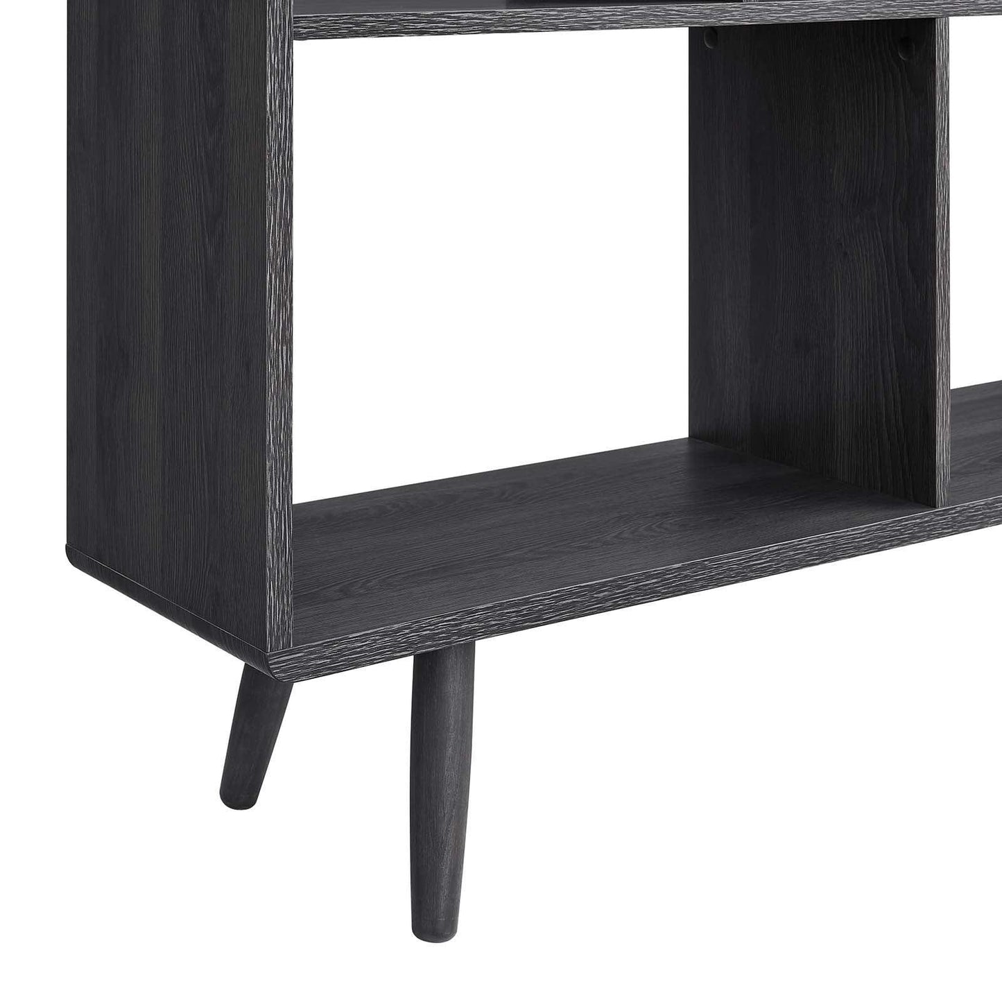 Modway Transmit 7 Shelf Wood Grain Bookcase, EEI-2529 FredCo