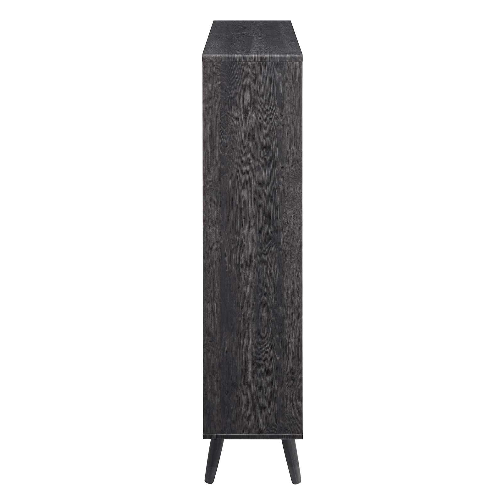 Modway Transmit 7 Shelf Wood Grain Bookcase, EEI-2529 FredCo