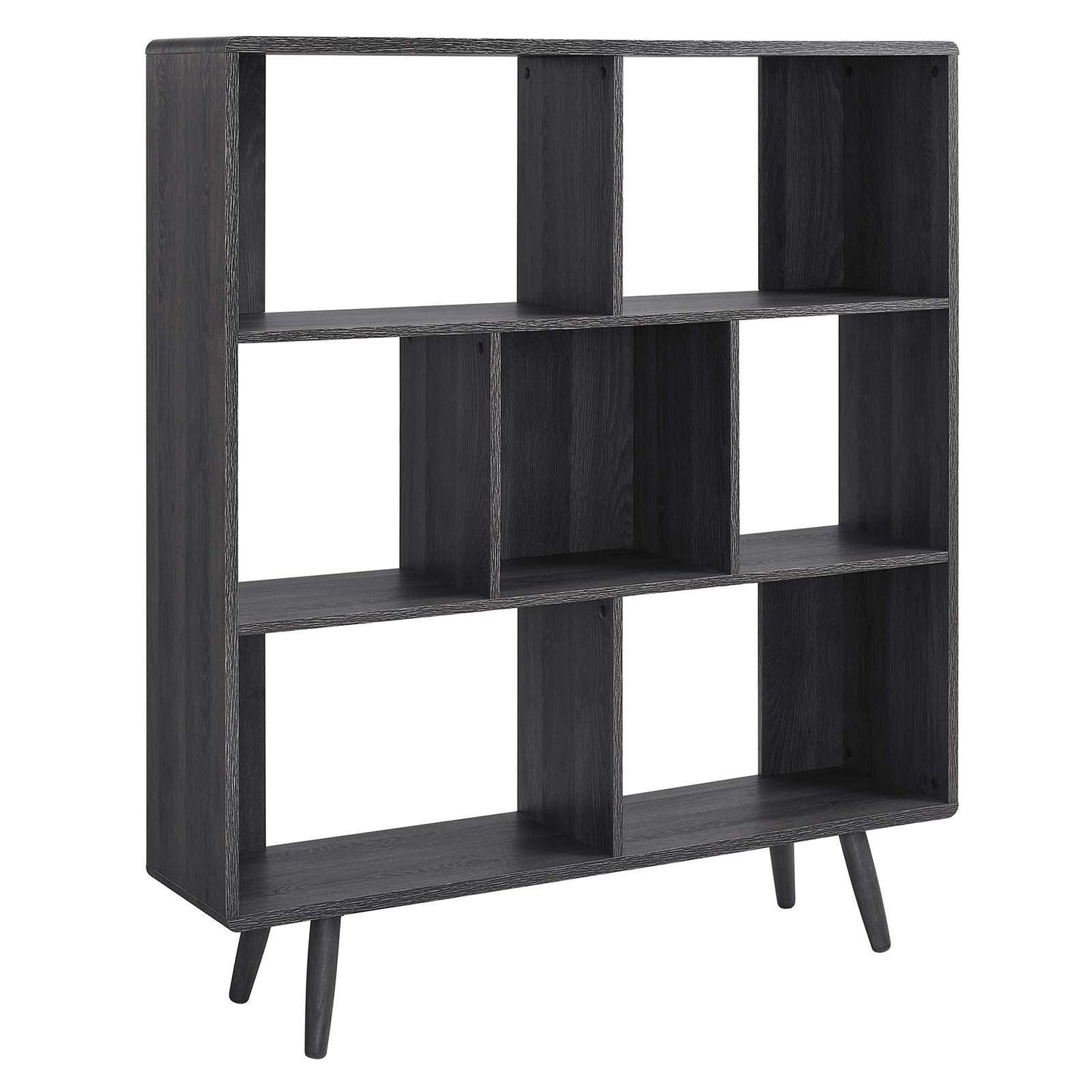 Modway Transmit 7 Shelf Wood Grain Bookcase, EEI-2529 FredCo
