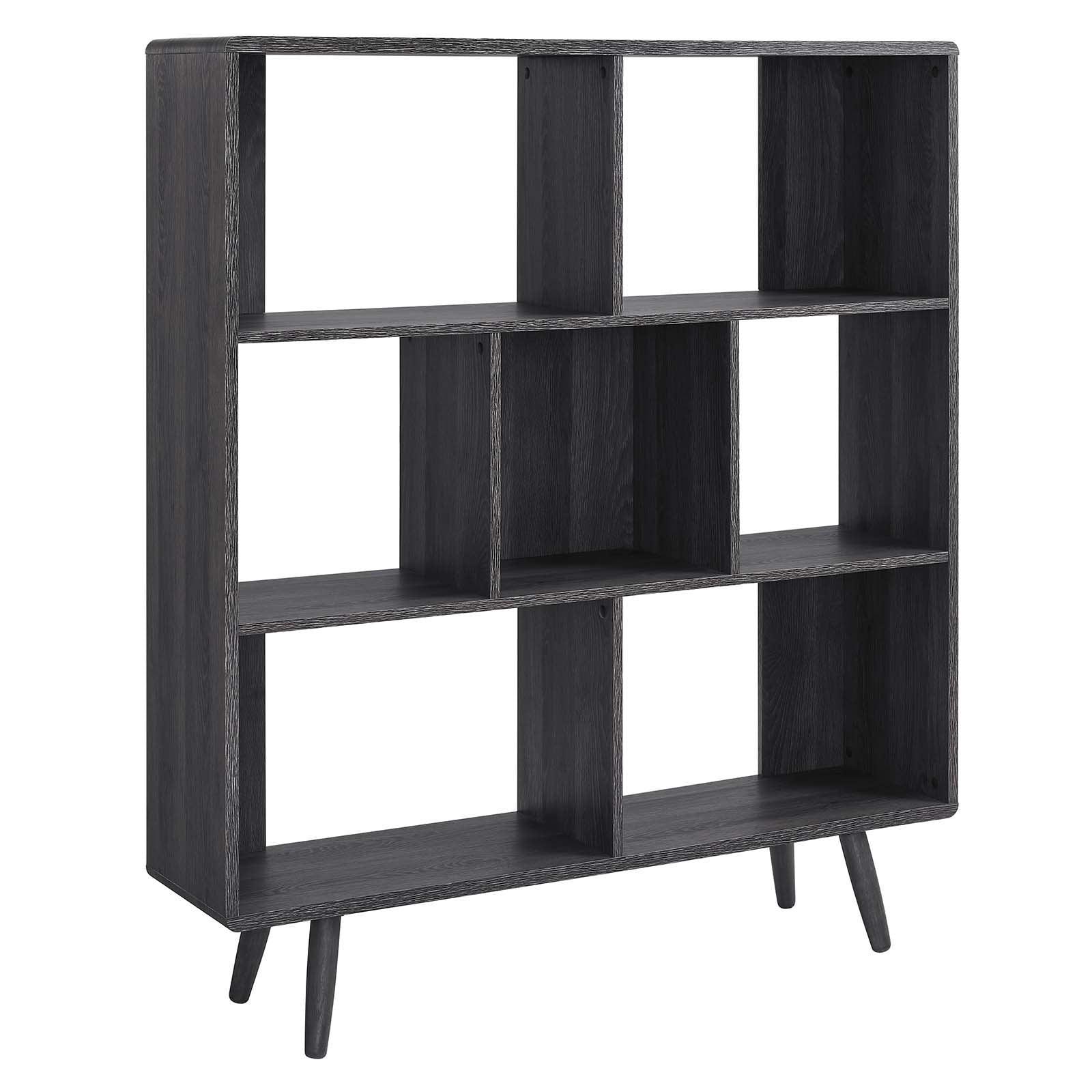 Modway Transmit 7 Shelf Wood Grain Bookcase, EEI-2529 FredCo
