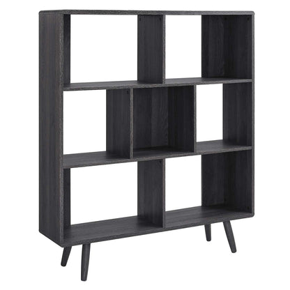 Modway Transmit 7 Shelf Wood Grain Bookcase, EEI-2529 FredCo