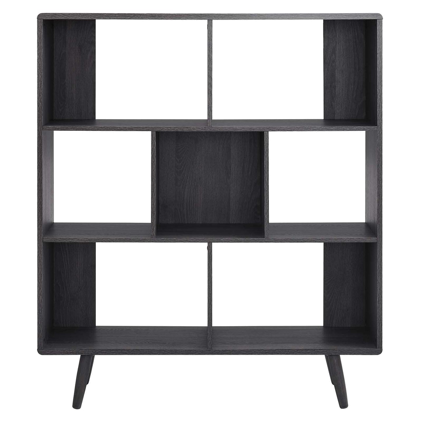 Modway Transmit 7 Shelf Wood Grain Bookcase, EEI-2529 FredCo
