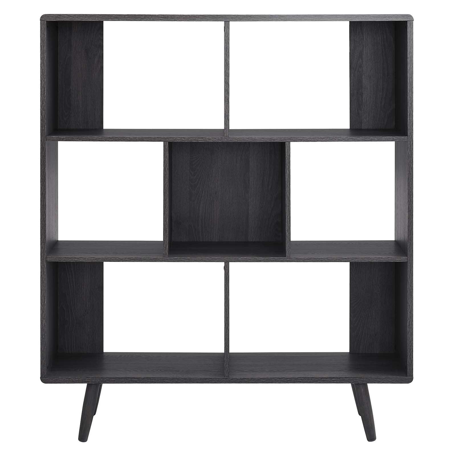 Modway Transmit 7 Shelf Wood Grain Bookcase, EEI-2529 FredCo