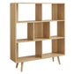 Modway Transmit 7 Shelf Wood Grain Bookcase, EEI-2529 FredCo