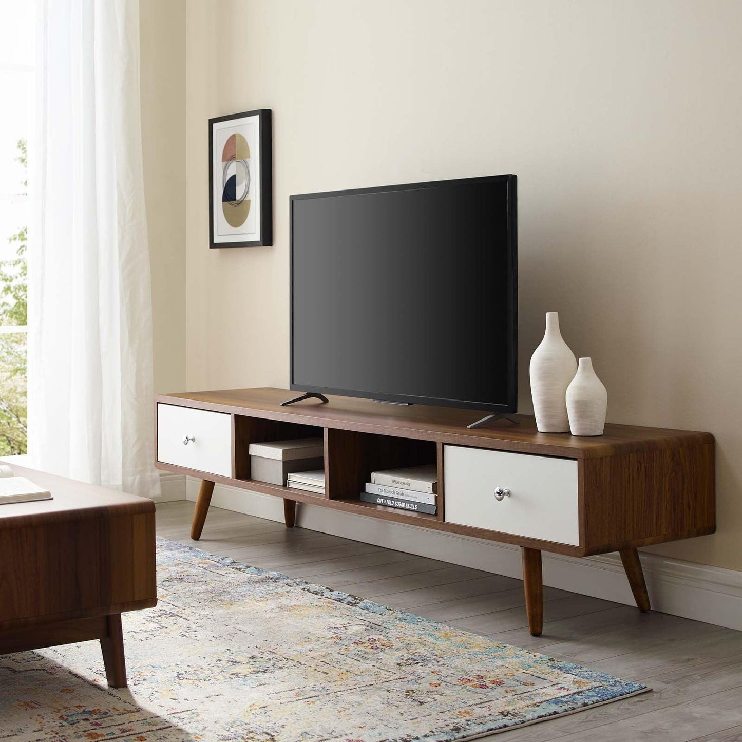 Modway Transmit 70" Media Console Wood TV Stand FredCo