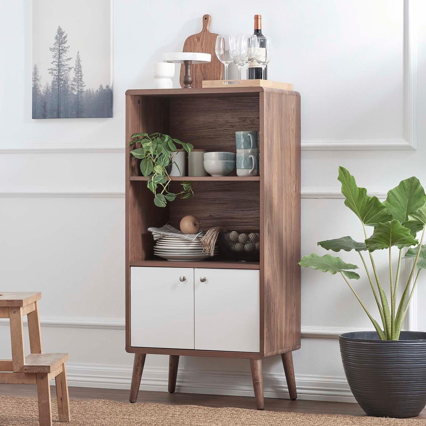 Modway Transmit Display Cabinet Bookshelf FredCo